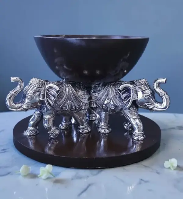 Silver Elephant Bowl