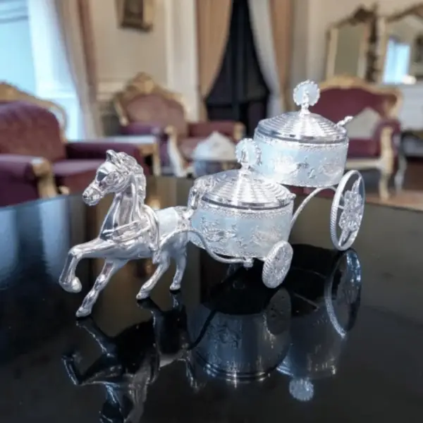 Silver Horse Cart
