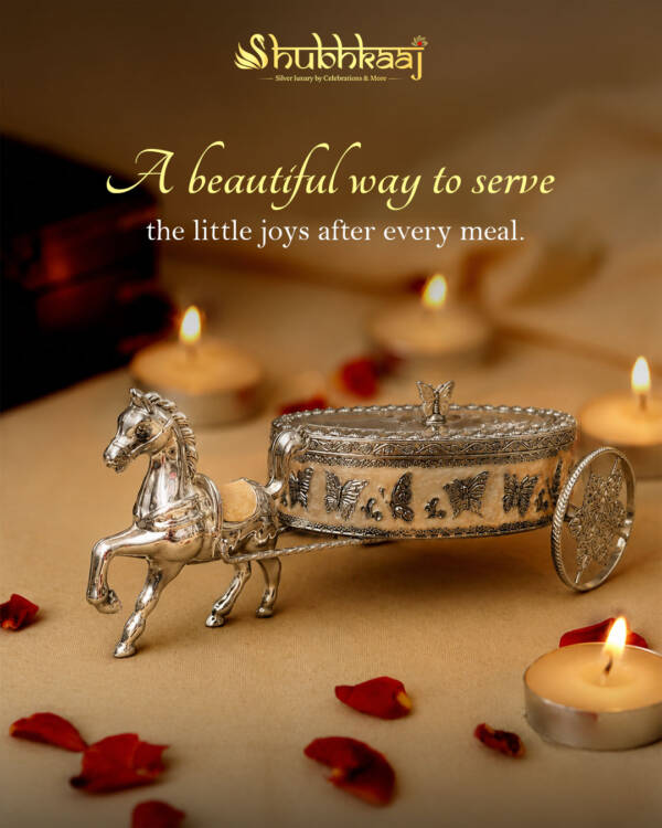 Royal Horse Chariot Mukwas/Dry Fruit Box