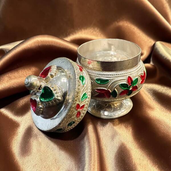 German Silver Sindoor Dibbi